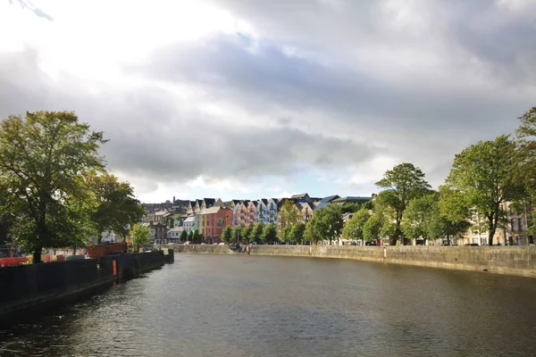 Landschap van Cork op de rivier Lee — Stockfoto