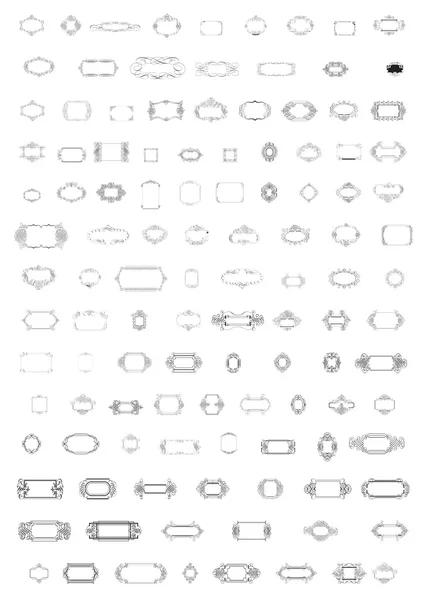 Gemengde artistieke frames — Stockvector