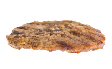 Beyaz arka plan üzerinde izole ızgara hamburger