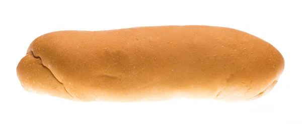 Hot dog chléb izolované na bílém pozadí — Stock fotografie