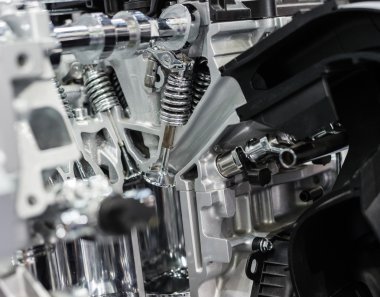 Araba motor bölümü ayrıntı