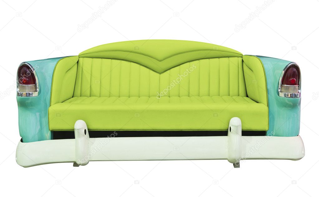 Armchair on white with clipping path