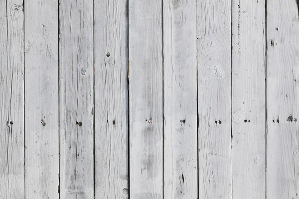 White painted pine planks on fence in horizontal format — Stock Photo, Image