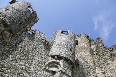 Castle Gravensteen Flaman Gent şehir içinde