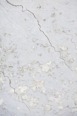 eski wheathered beyaz sıva çatlakları dış wa dolu bölüm