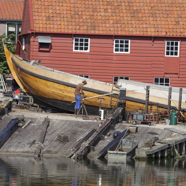 Old shipyard in the village of Spakenburg — Stock Photo, Image