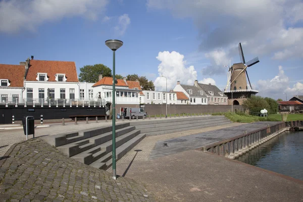 Wijk bij duurstede seen from the harbor — Stock Photo, Image
