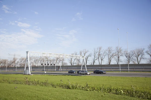 Traffic on highway A2 between utrecht and amsterdam — Stock Photo, Image