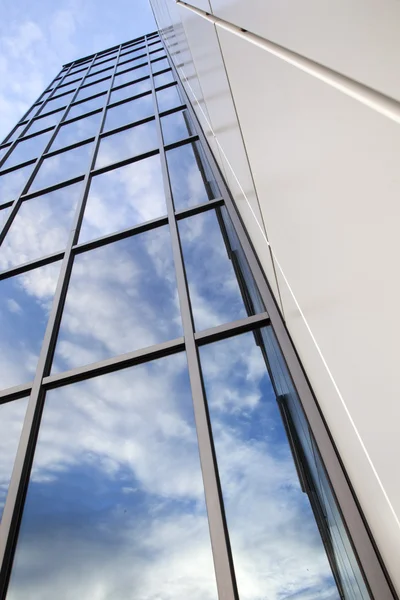 Facade of modern white office building — Stock Photo, Image