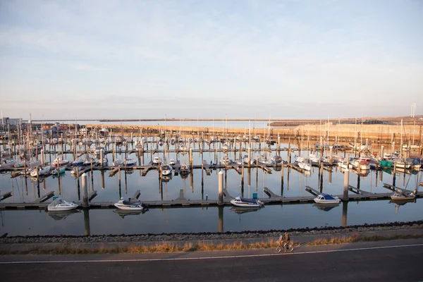 Harbour with yachts at IJmuiden in the netherlands — Stock Photo, Image