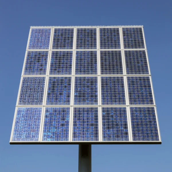 Closeup of solar panels and blue sky — Stock Photo, Image