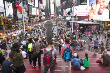 New york şehri, 12 Eylül 2015: kalabalık duffy Meydanı'yeni y