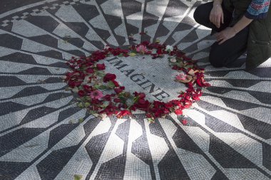 adam ödediği haraç için john lennon mozaik memorial Merkezi PA üzerinde