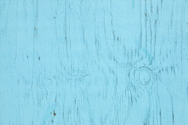 Parte horizontal de madeira rachada com tinta turquesa — Fotografia de Stock
