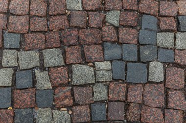 Çakıl taşı kaldırım dokusu. Geçmişi. Metin için boşluk.