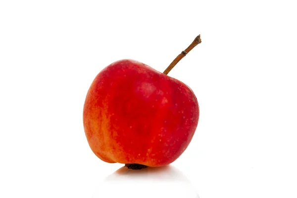 Pequeña Manzana China Una Hermosa Fruta Roja Primer Plano Vitaminas — Foto de Stock