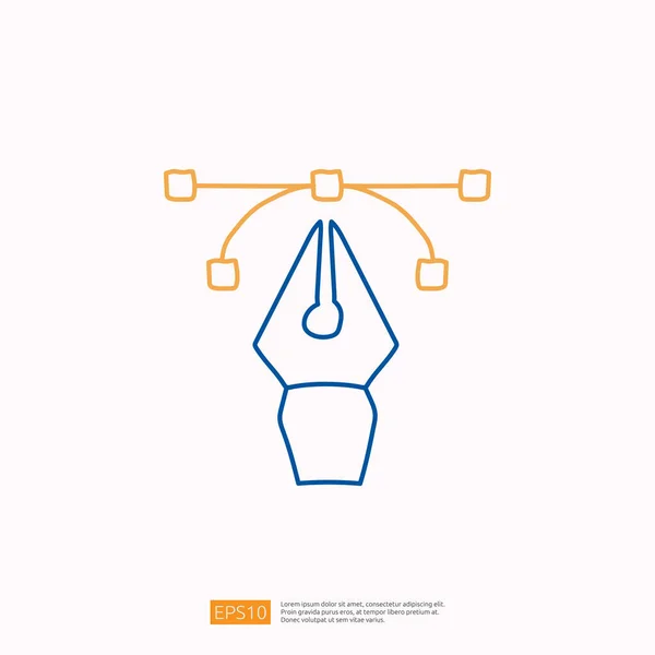 Concetto Icona Doodle Correlata Alla Creatività Con Simbolo Degli Strumenti — Vettoriale Stock