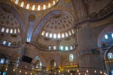 İstanbul Sultanahmet Camii olarak da bilinir. İstanbul 'da Ramazan. Osmanlı mimarisi. Ramazan, iftar, kandil, kadir gecesi (laylat al-qadr), İslami yeni yıl, Kurban Bayramı arkaplan fotoğrafı.