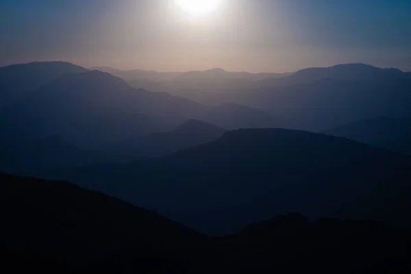 Sunset Hills Mount Nemrut National Park — Stock Photo, Image