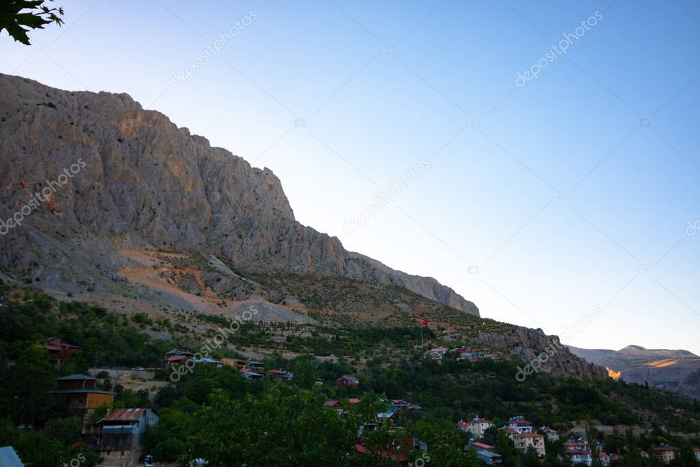 Cityscape of Kemaliye District in Erzincan Turkey