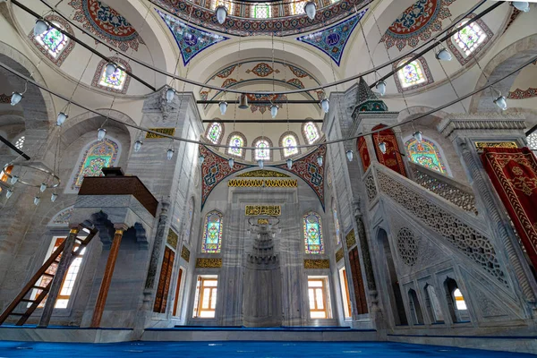 Sokollu Mehmet Pasa Mecset Belseje Isztambulban Ramadan Iftar Kandil Kadir — Stock Fotó