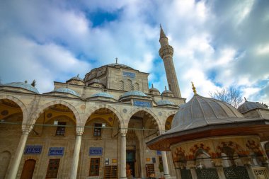 Sokollu Mehmet Pasa Mosque in Kadirga Istanbul. Mosques of Istanbul. Ramadan, kandil and iftar background photo. Islamic wallpaper. 