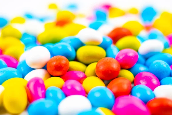 Colorful candies background photo. Candies in focus. Abstract background.