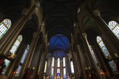 Noel 'de İstanbul' daki Padua Kilisesi 'nden Aziz Anthony' nin İçi