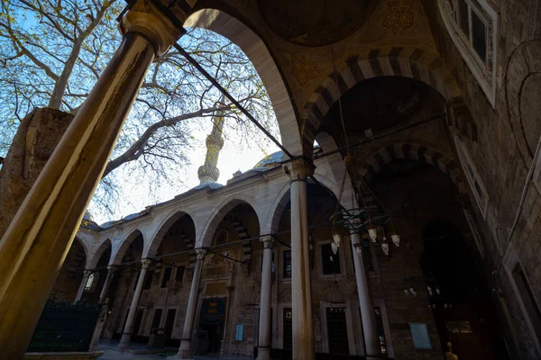 Eyup Sultan Mosque Istanbul One Oldest Mosque Istanbul Turkey Ramadan — Stock Photo, Image