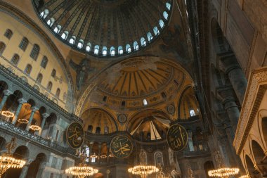 Ayasofya. İstanbul 'daki Ayasofya Camii. Ramazan veya İslami kavram. İstanbul Türkiye - 2.28.2025