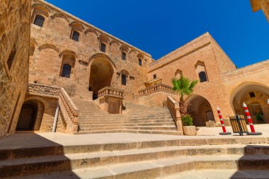 Mardin 'deki Deyrulzafaran ya da Safran Manastırı. Suriye Ortodoks Manastırı.