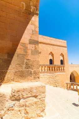 Deyrulzafaran namı diğer Safran Manastırı. Mardin konsept fotoğrafını ziyaret et. Suriye Ortodoks Manastırı.