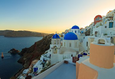 Yunanistan 'daki Santorini Adası.