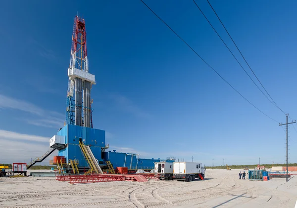 Öl- und Gasförderung Stockbild