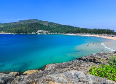 Adanın Tayland Phuket sahilde