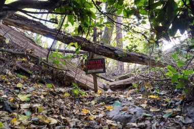 Tacoma, Washington 'da özel mülk tabelası..