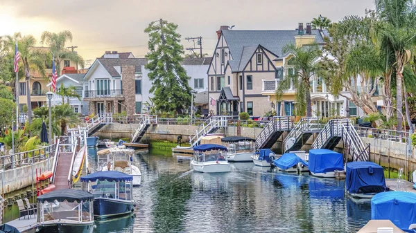 Pano Mooie toeristische bestemming in het resort als buurt van Long Beach CA — Stockfoto