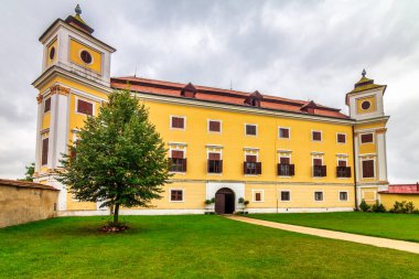 Güney Moravya 'da Barok Şatosu Milotice, Çek Cumhuriyeti, Avrupa.