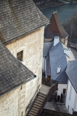 Ortaçağ Orava Kalesi, Slovakya, Avrupa.