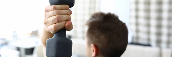 Treinamento e treino para braço muscular — Fotografia de Stock