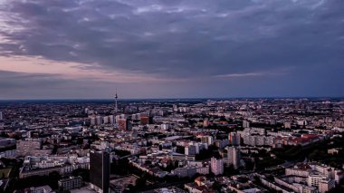 Akşam Berlin 'e kuş bakışı