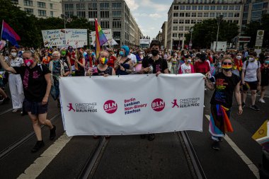 Berlin, Almanya - 24 Temmuz 2021: Christopher Caddesi Günü