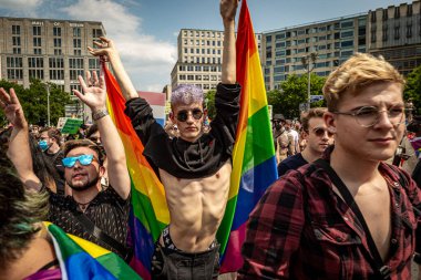 Berlin, Almanya - 24 Temmuz 2021: Christopher Caddesi Günü
