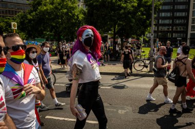 Berlin, Almanya - 24 Temmuz 2021: Christopher Caddesi Günü