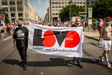 Berlin, Almanya - 24 Temmuz 2021: Christopher Caddesi Günü