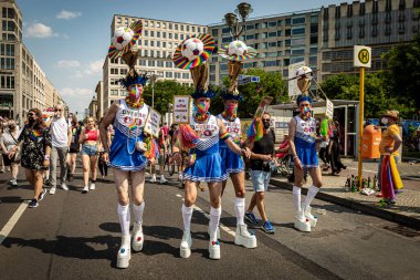 Berlin, Almanya - 24 Temmuz 2021: Christopher Caddesi Günü