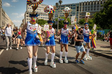 Berlin, Almanya - 24 Temmuz 2021: Christopher Caddesi Günü