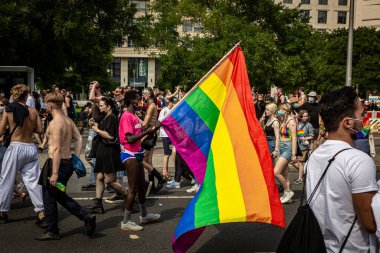 Berlin, Almanya - 24 Temmuz 2021: Christopher Caddesi Günü