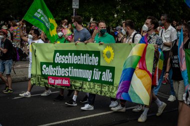 Berlin, Almanya - 24 Temmuz 2021: Christopher Caddesi Günü