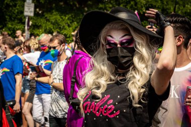 Berlin, Almanya - 24 Temmuz 2021: Christopher Caddesi Günü